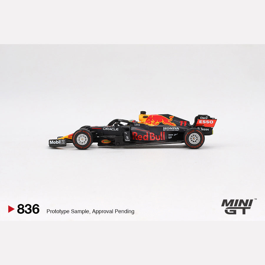 MiniGT #836 Red Bull RB16B #11 Sergio Pérez 2021 Azerbaijan Grand Prix Winner