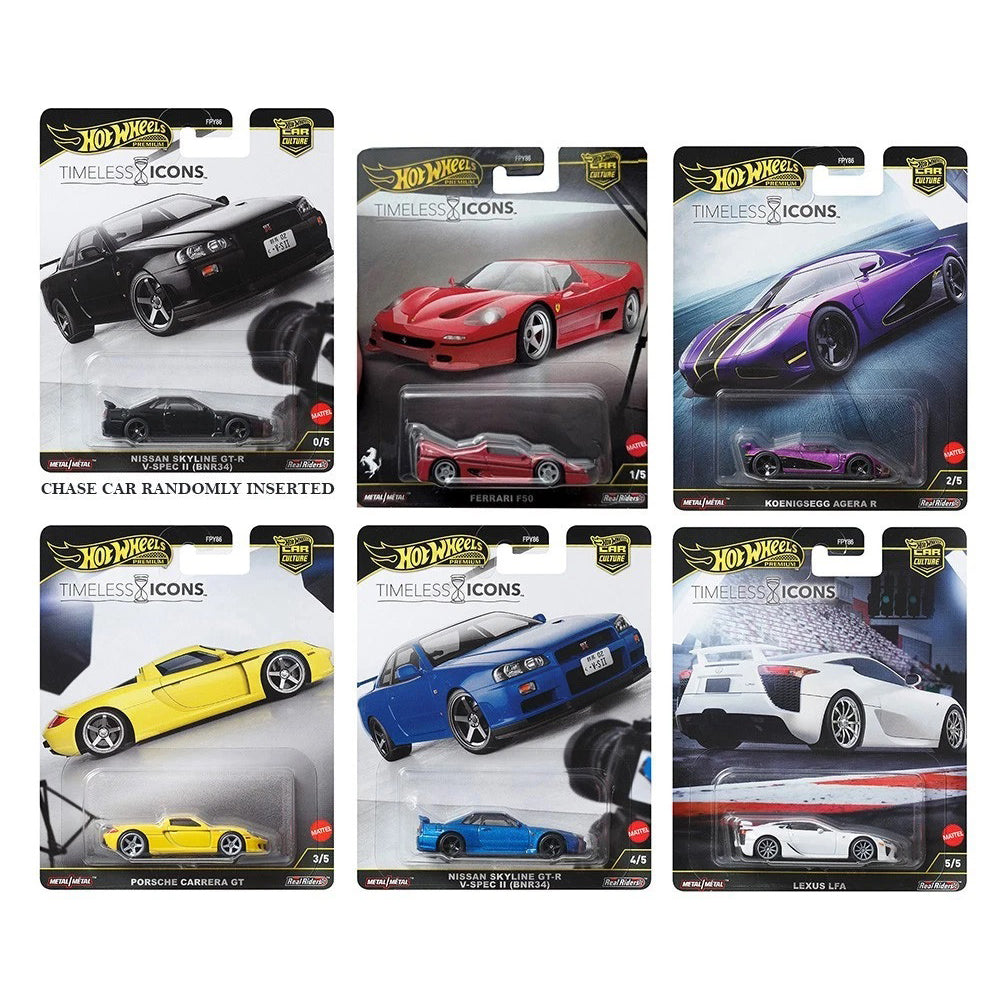 Hot Wheels [2025 Timeless Icons] Sealed Case of 10 Cars