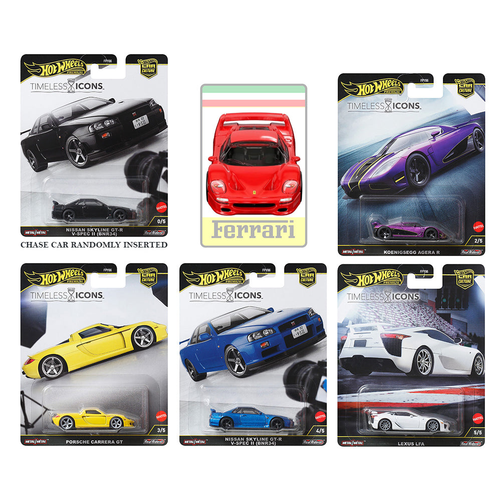 [PREORDER] Hot Wheels [2025 Timeless Icons] Sealed Case of 10 Cars