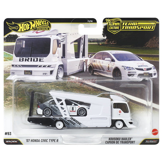 Hot Wheels Team Transport #93 '07 Honda Civic Type R (Damaged)
