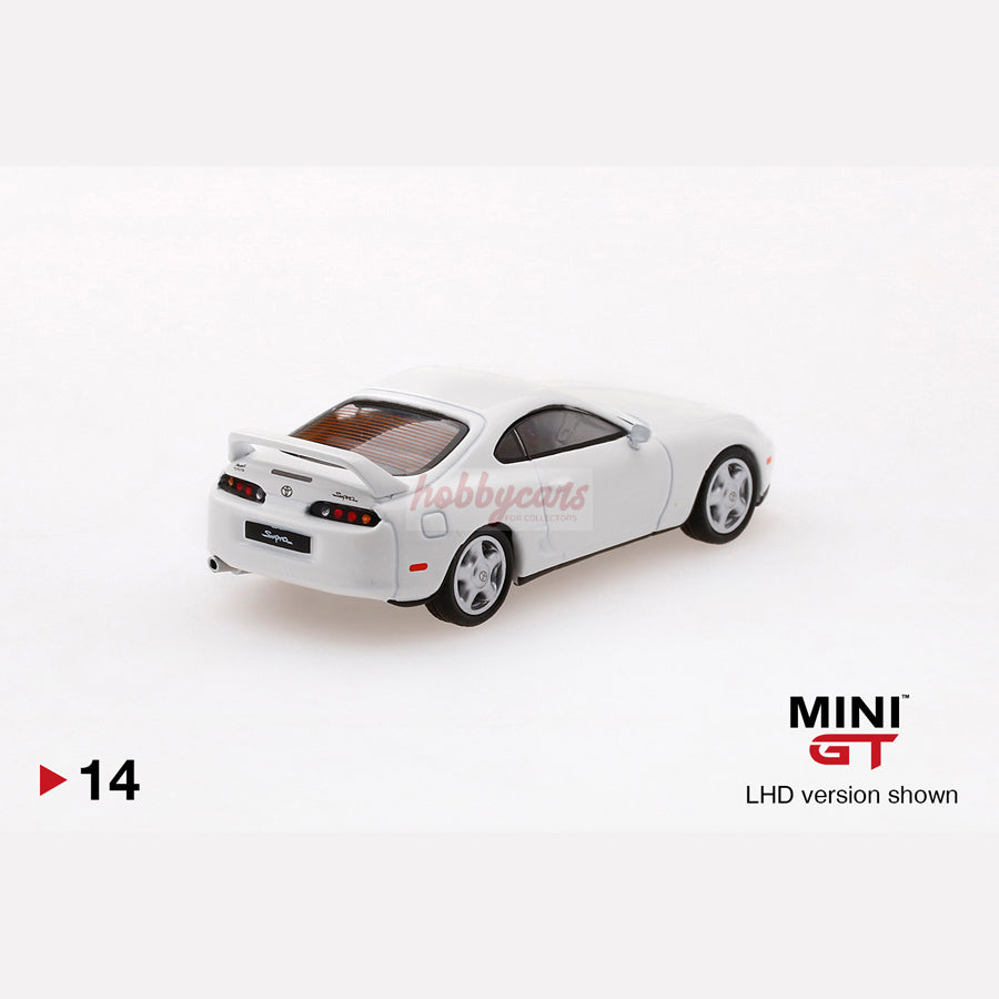 MiniGT 14 Toyota Supra (JZA80) Super White (Blister) CHASE