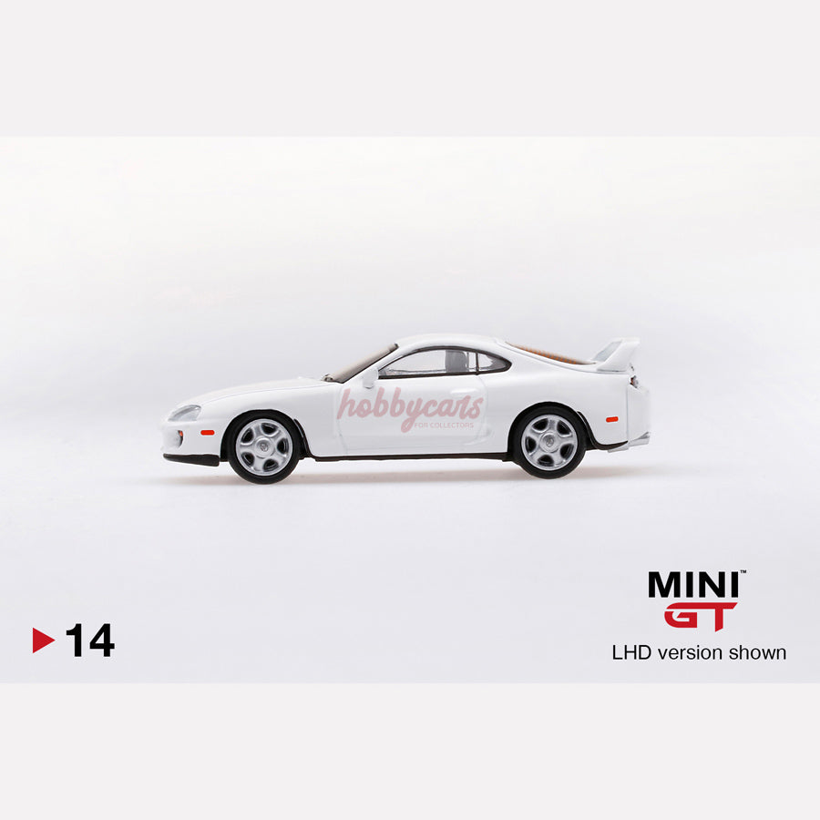 MiniGT 14 Toyota Supra (JZA80) Super White (Blister) CHASE