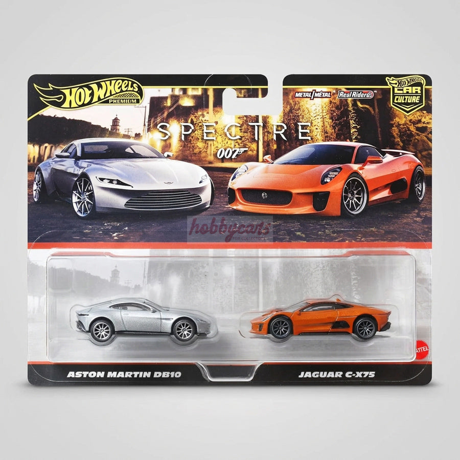Hot Wheels 2 Twin Pack Aston Martin DB10, Jaguar C-X75 (Spectre - 007)