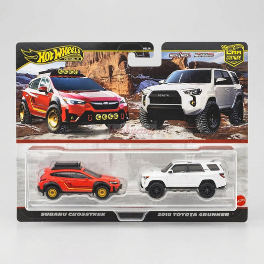 Hot Wheels 2 Twin Pack Subaru Crosstrek, 2018 Toyota 4Runner