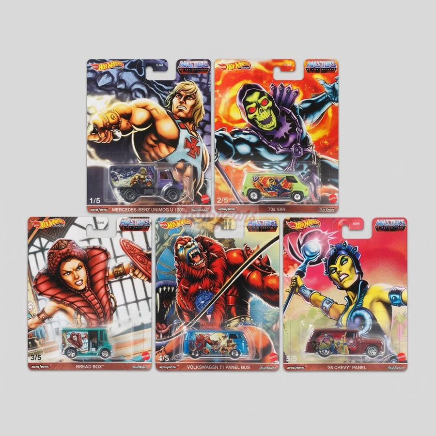 Hot Wheels [2021 Pop Culture] Masters Of The Universe - Set of 5 Cars