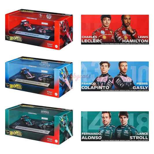 Hot Wheels [2026 Formula 1 -2 Pack] Mix 3 - Set of 4