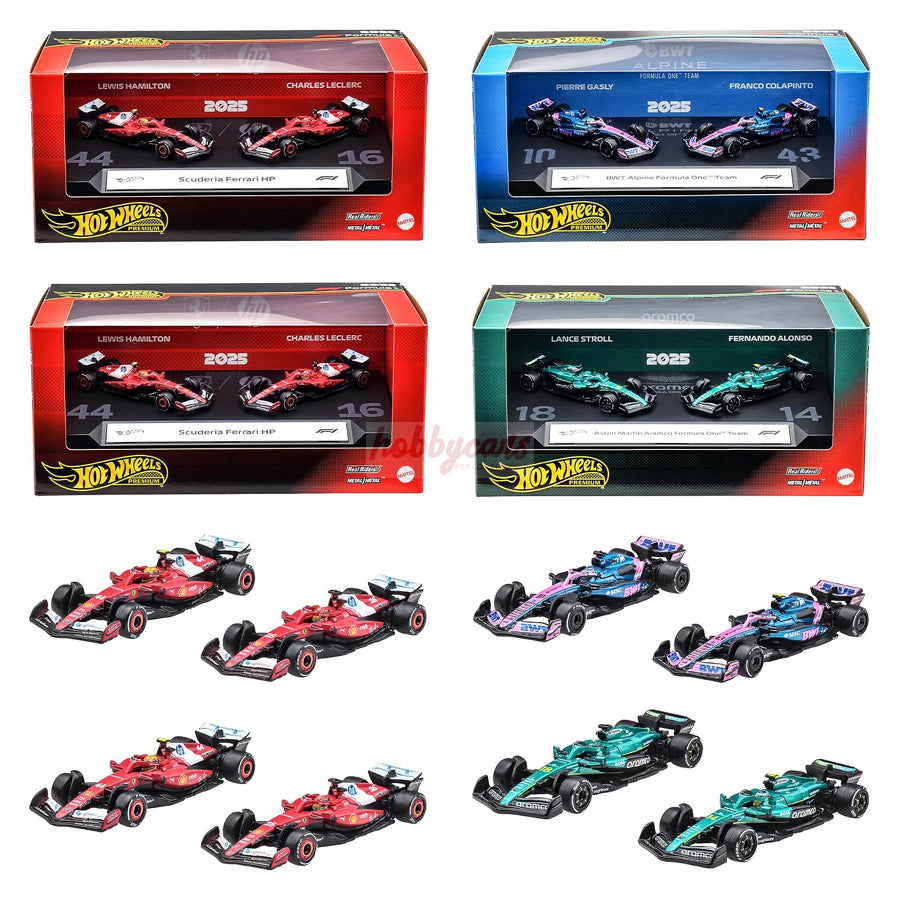 Hot Wheels [2026 Formula 1 -2 Pack] Mix 3 - Set of 4