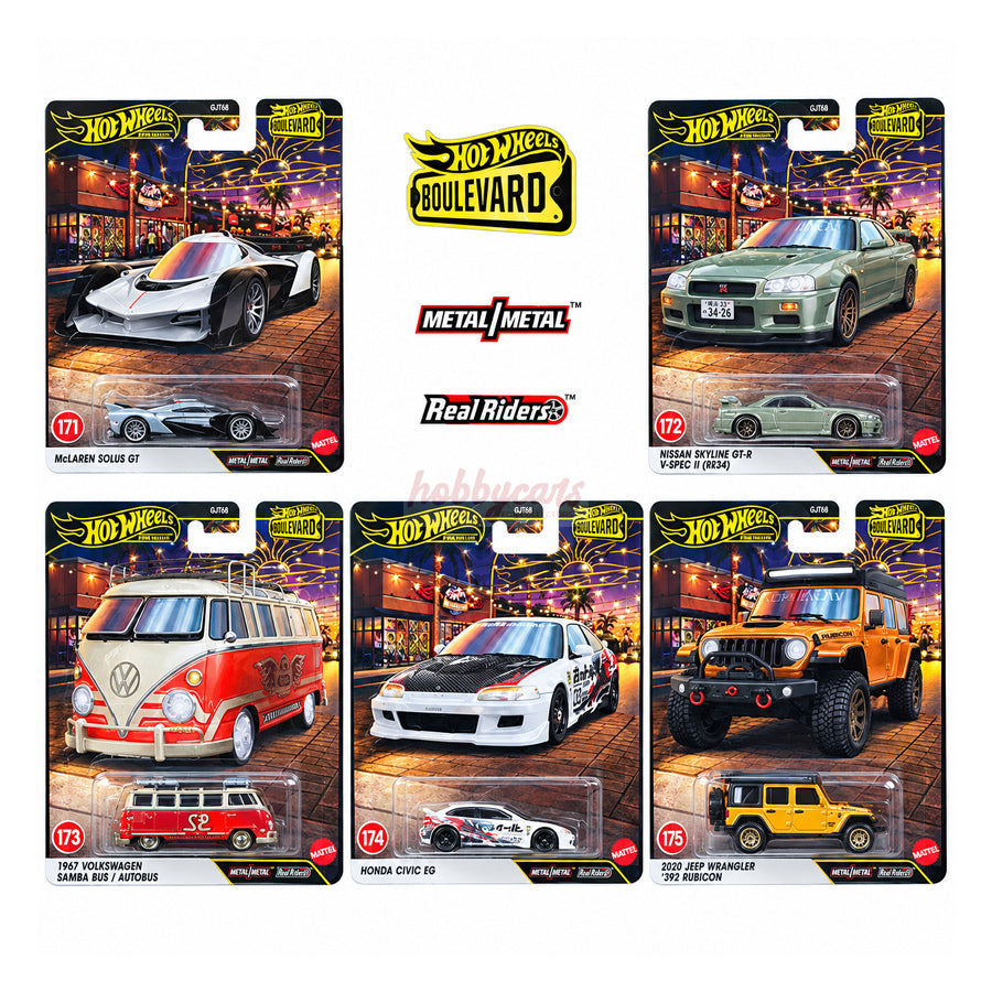 [PREORDER] Hot Wheels [2027 Boulevard] Mix 2 - Set of 5 Cars