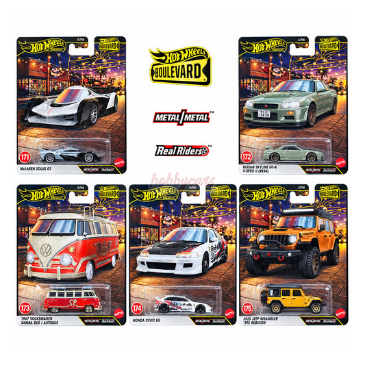 [PREORDER] Hot Wheels [2027 Boulevard] Mix 2 - Set of 5 Cars