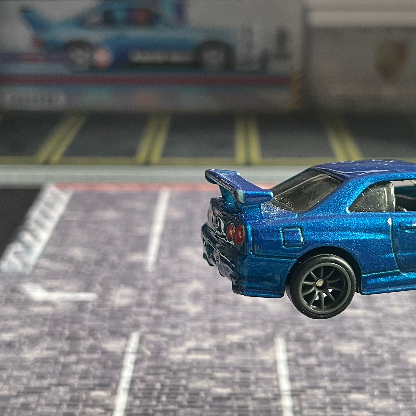 Hot Wheels Loose Fast & Furious Fast Superstars Nissan Skyline GTR (BNR34) (Blue) (Damaged)