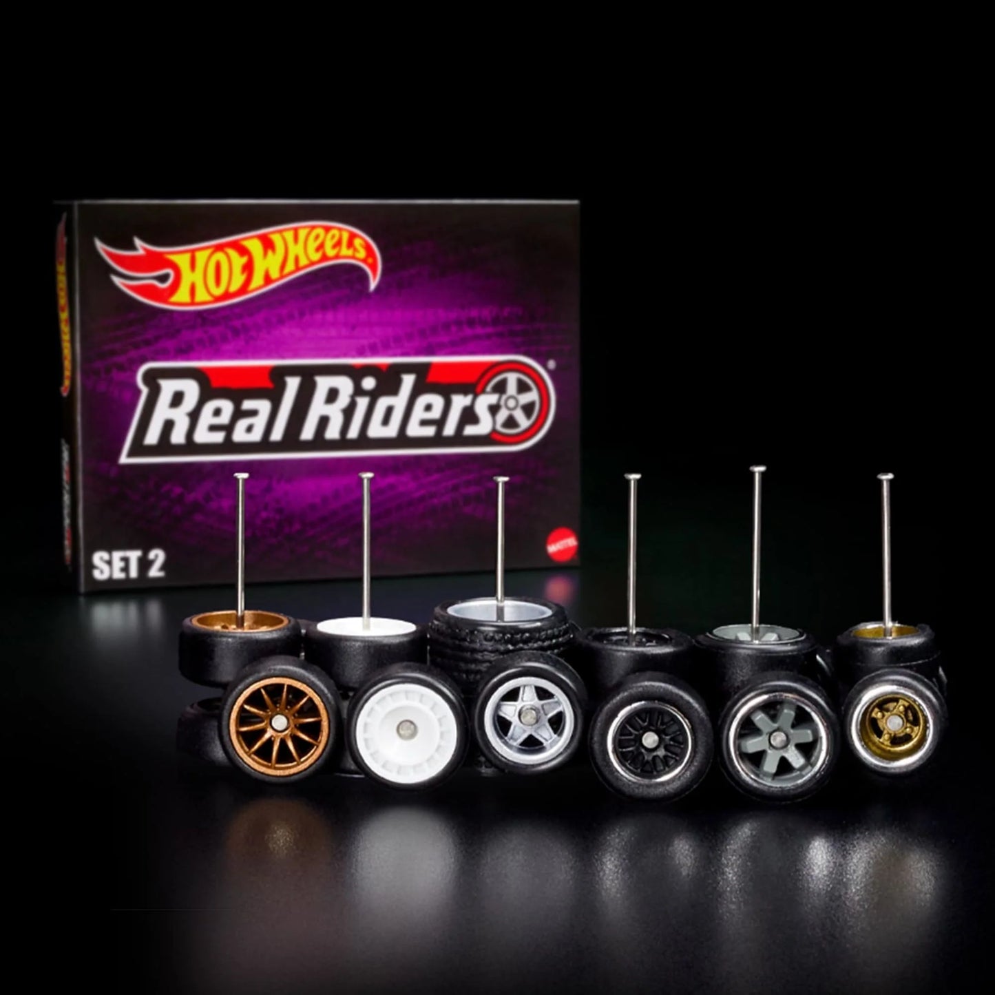 Hot Wheels RLC Exclusive Real Riders Wheels Pack - Set #2