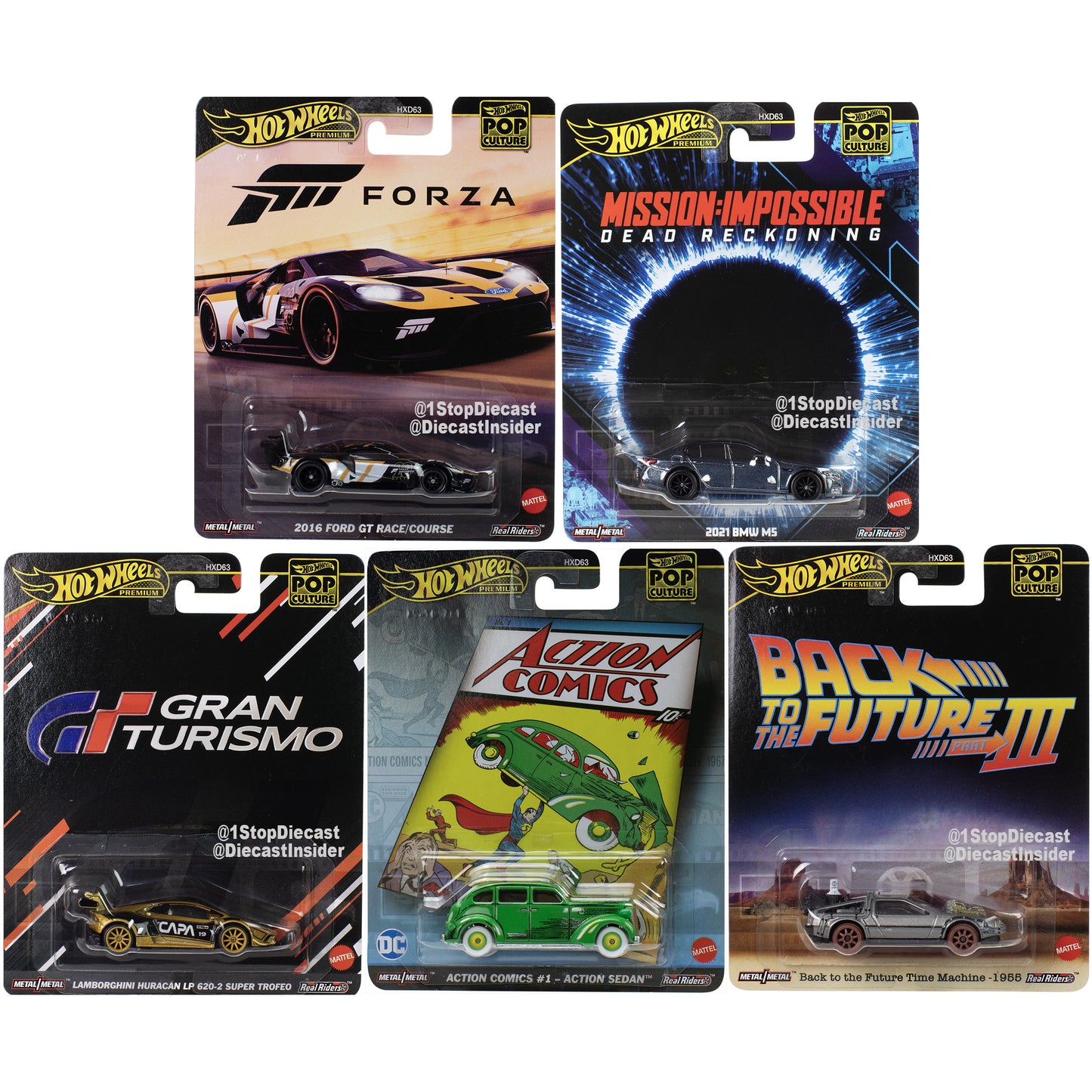 [PREORDER] Hot Wheels [2025 Pop Culture] Mix 5, Set of 5 Cars
