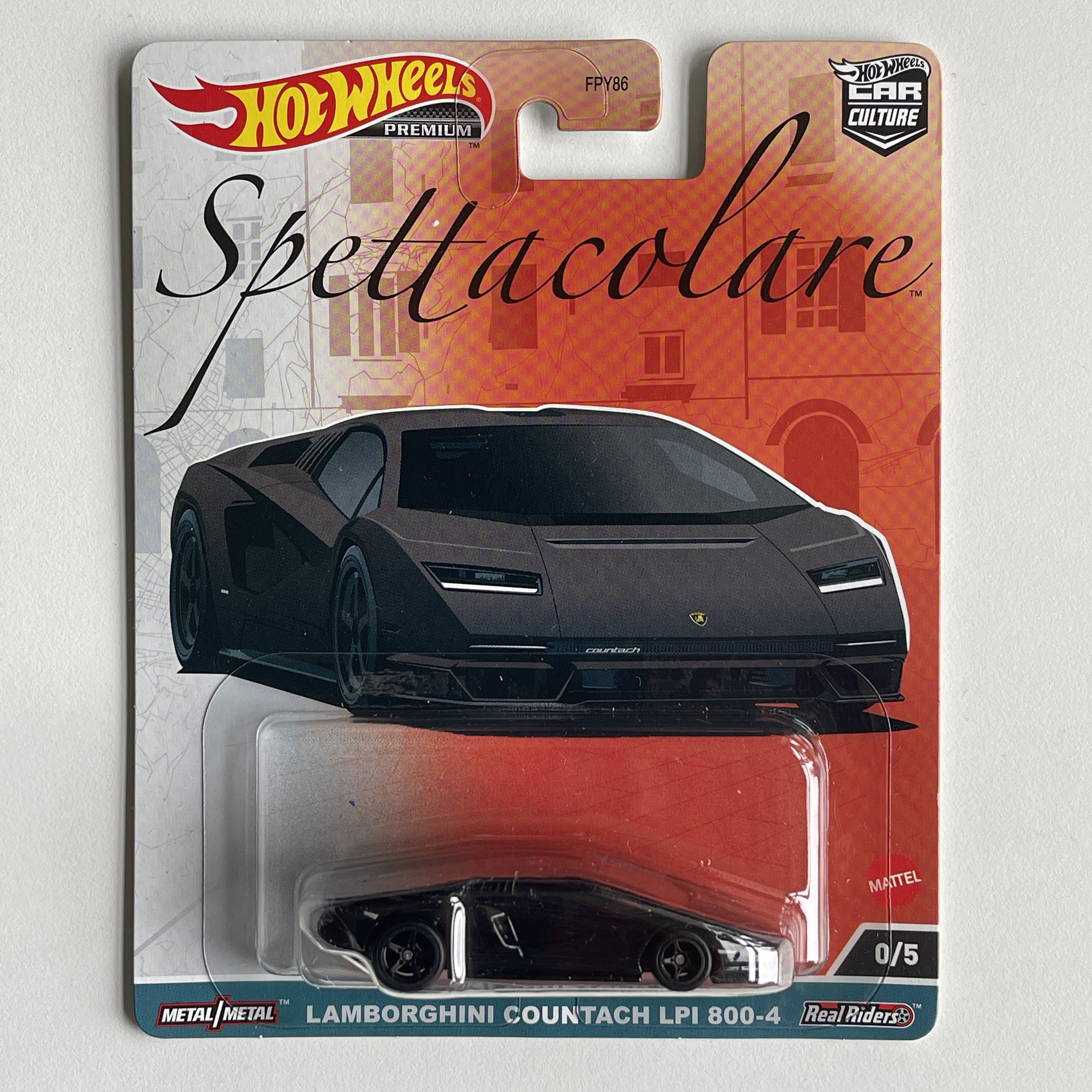 ミニカー Hot Wheels Lamborghini Countach LPI800-4 Hot Wheels Car Culture Spettacolare Lamborghini Countach