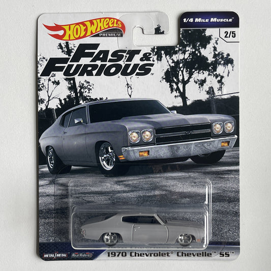 Hot Wheels [2019 Fast & Furious] 1/4 Mile Muscle 1970 Chevrolet Chevelle SS Gray