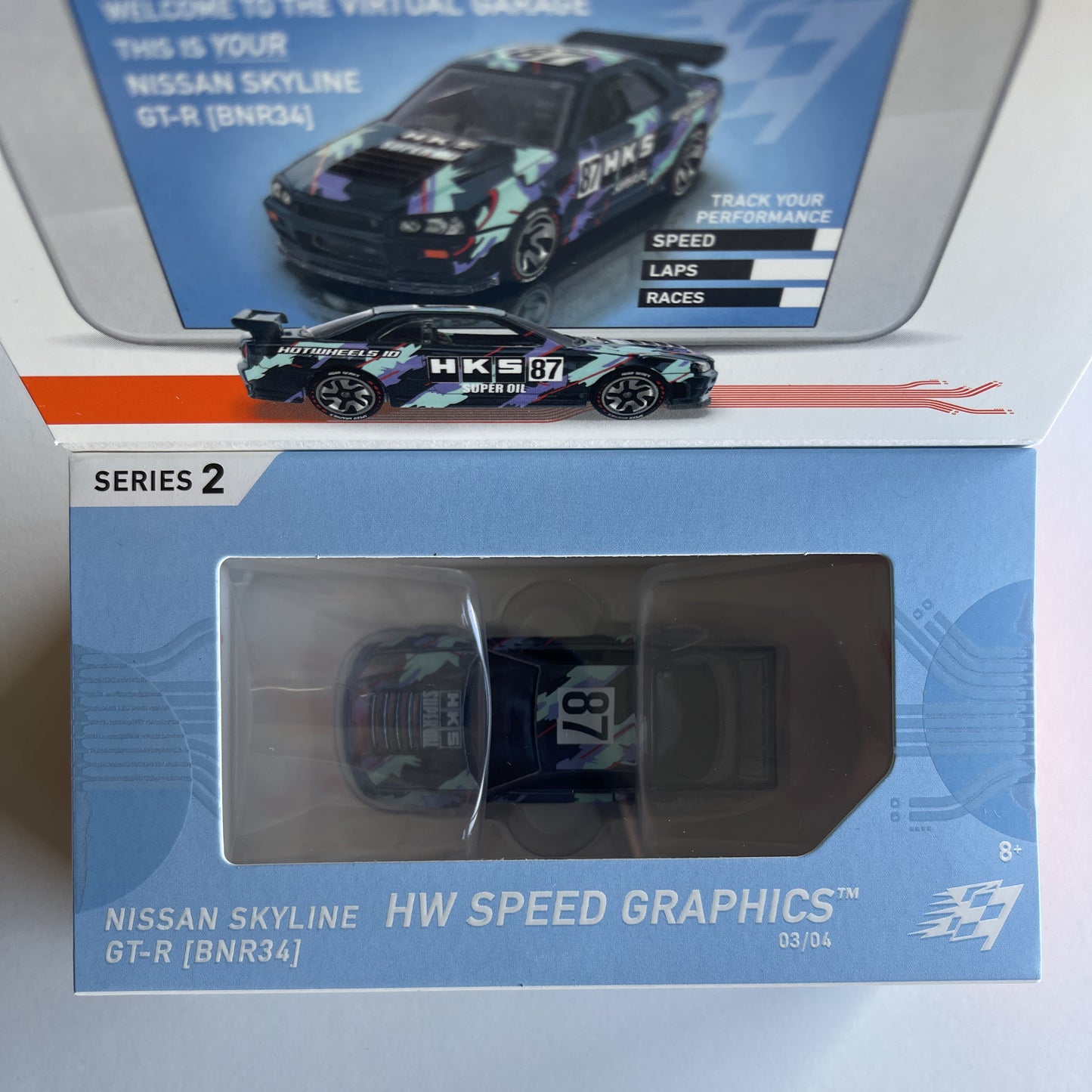 Hot Wheels ID Cars HKS Nissan Skyline GTR [BNR34] (Sealed)