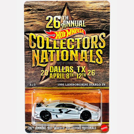 [PREORDER] Hot Wheels Collectors 1995 Lamborghini Diablo SV 26th Annual Collectors Nationals Dallas TX