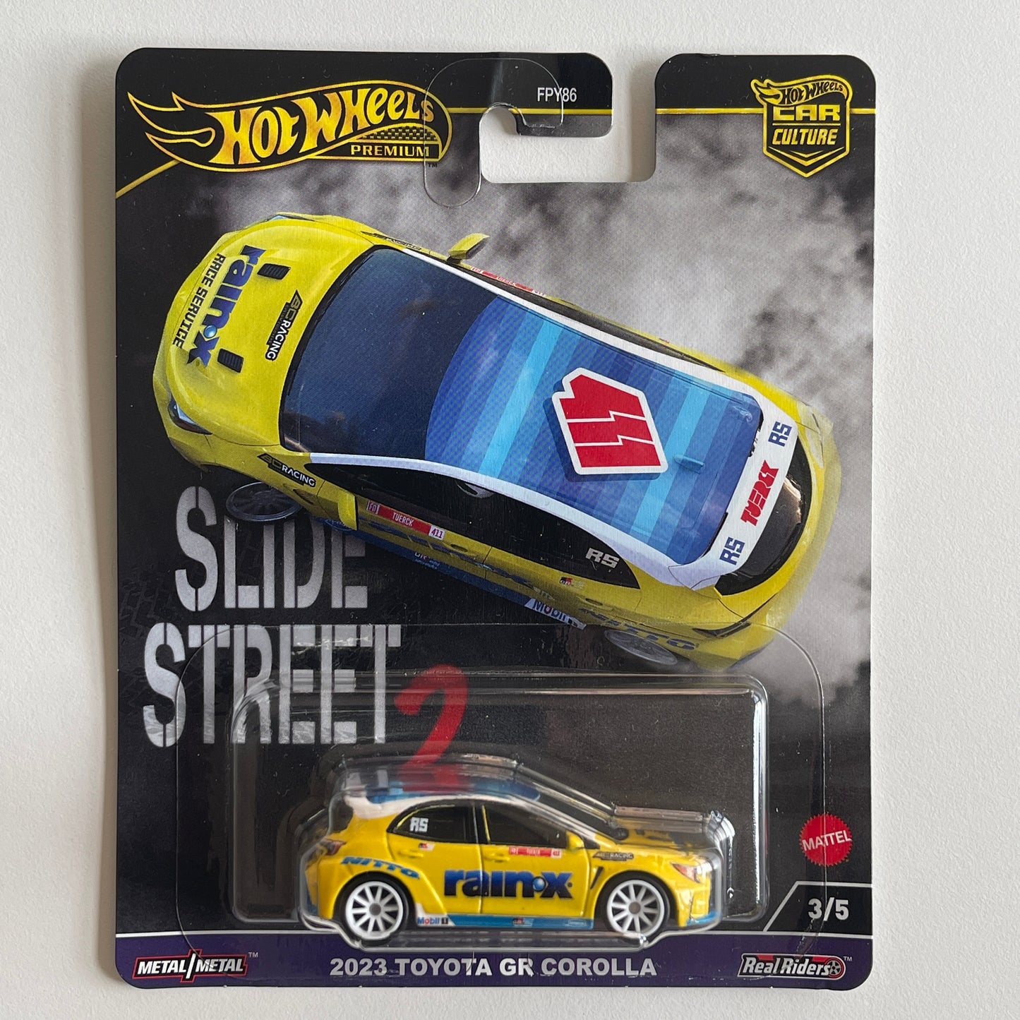 Hot Wheels [2024 Slide Street 2] 2023 Toyota GR Corolla (Damaged)