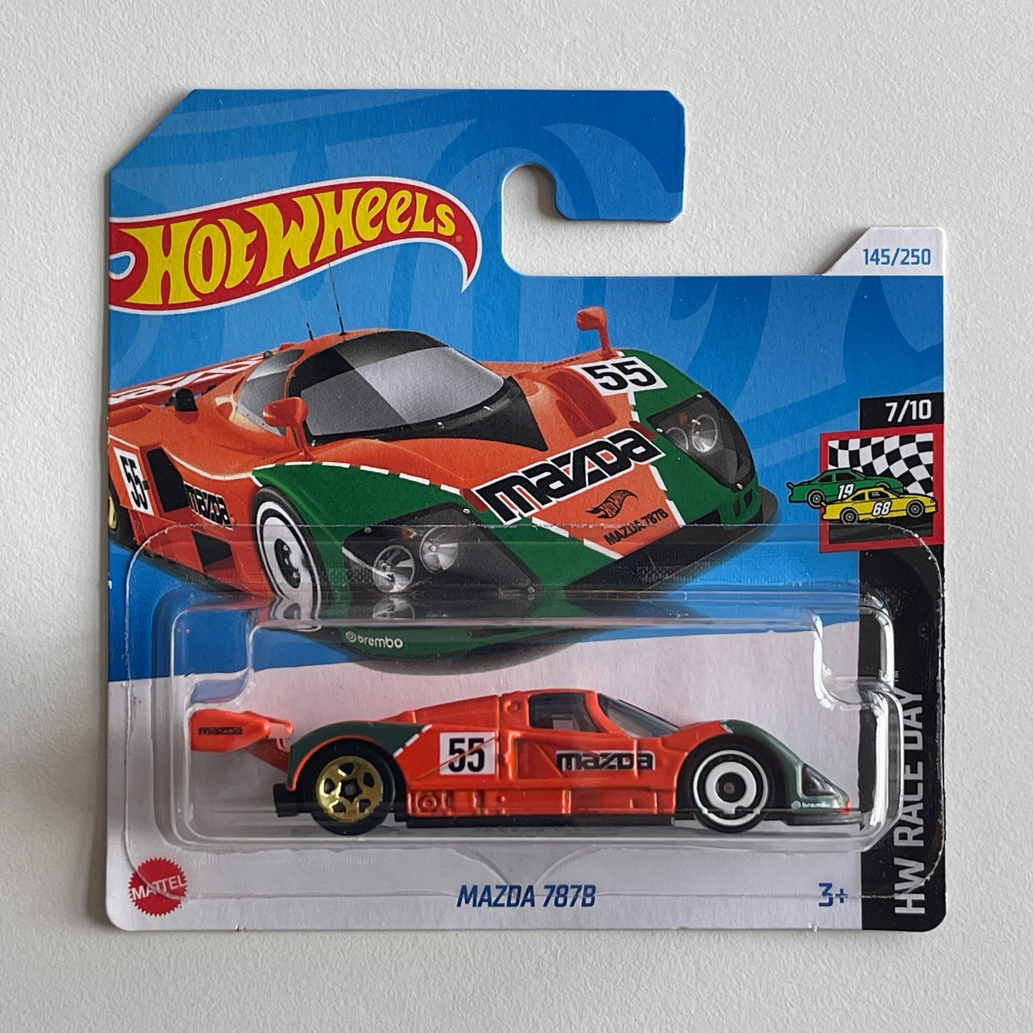 Hot Wheels Mazda 787B (Orange) Short Card HW Race Day 145/250