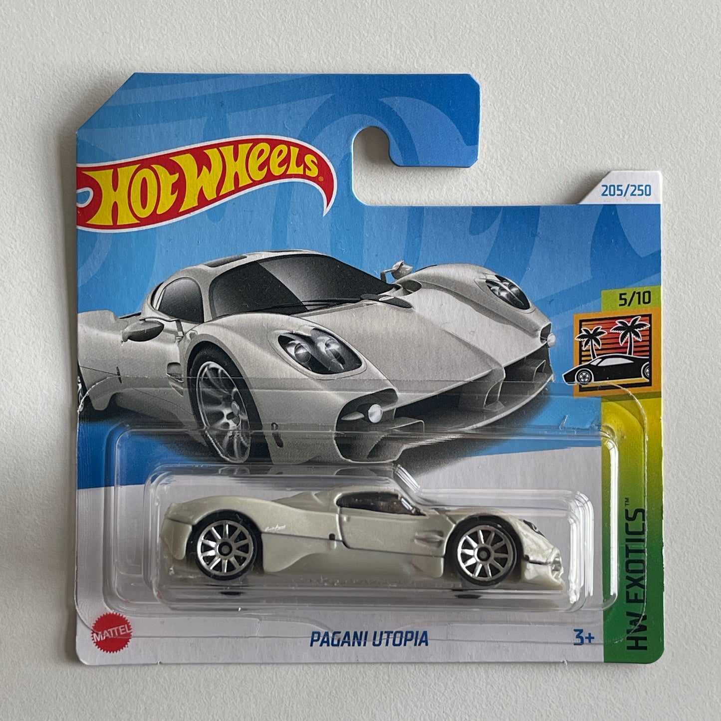 Hot Wheels Pagani Utopia (Grey) Short Card HW Exotics 205/250