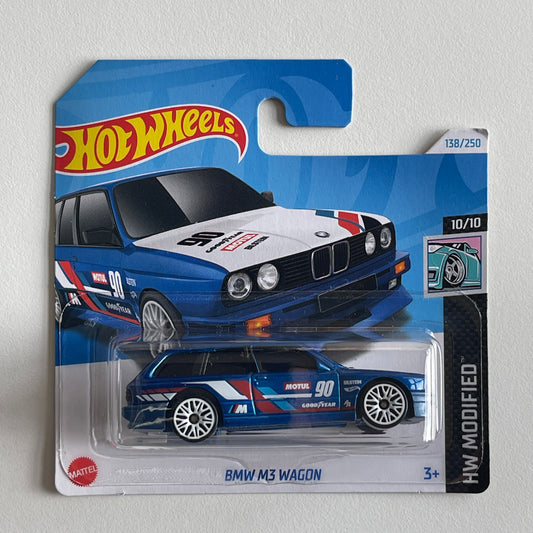 Hot Wheels BMW M3 Wagon (Blue) Short Card (Damaged) HW Modified 138/250