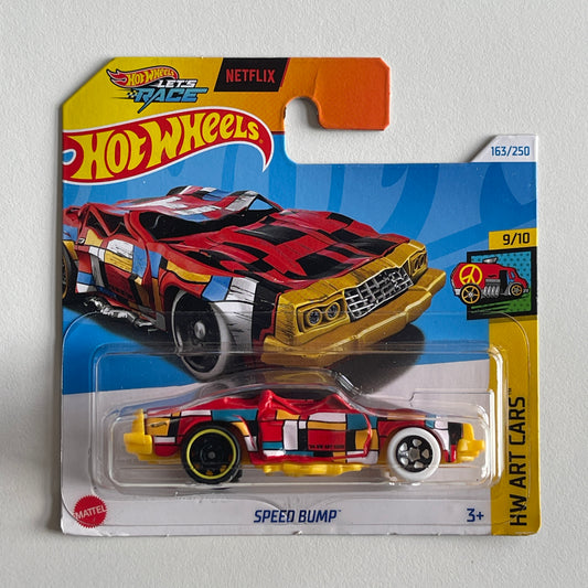 Hot Wheels Speed Bump (Red) Short Card (Damaged) HW Art Cars 163/250