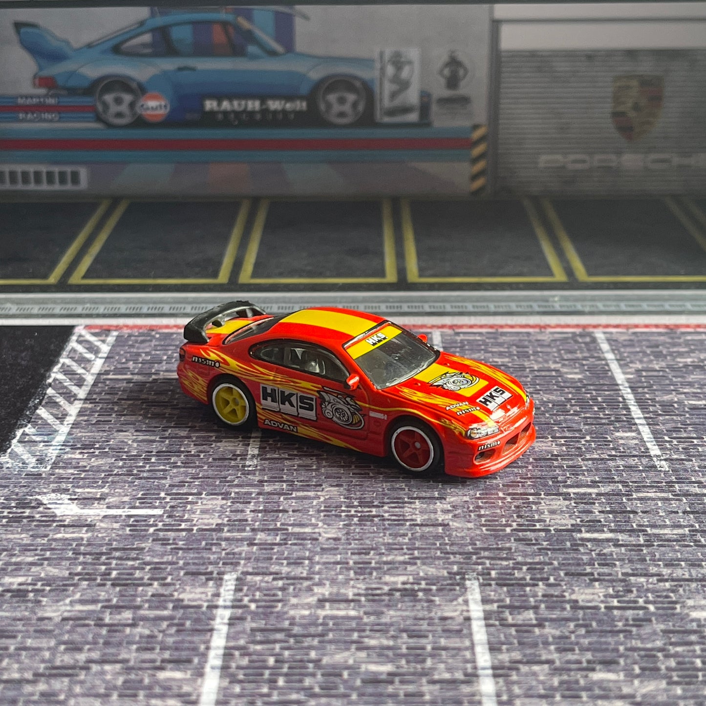 Hot Wheels Loose HKS Nissan Silvia S15 (Team Transport #40)