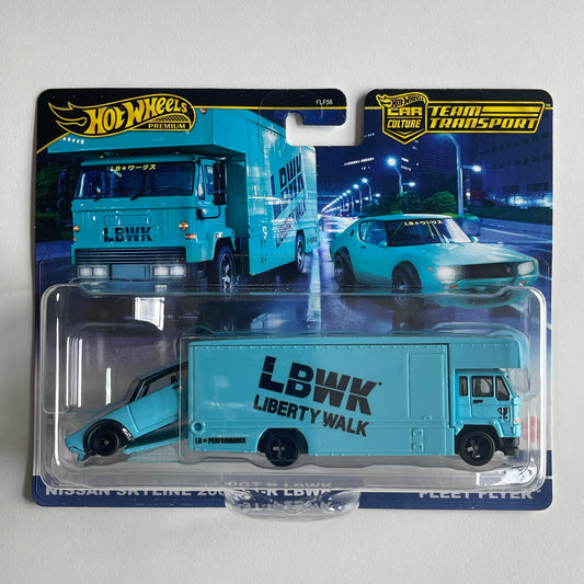 Hot Wheels Team Transport #69 Nissan Skyline 2000GT-R LBWK