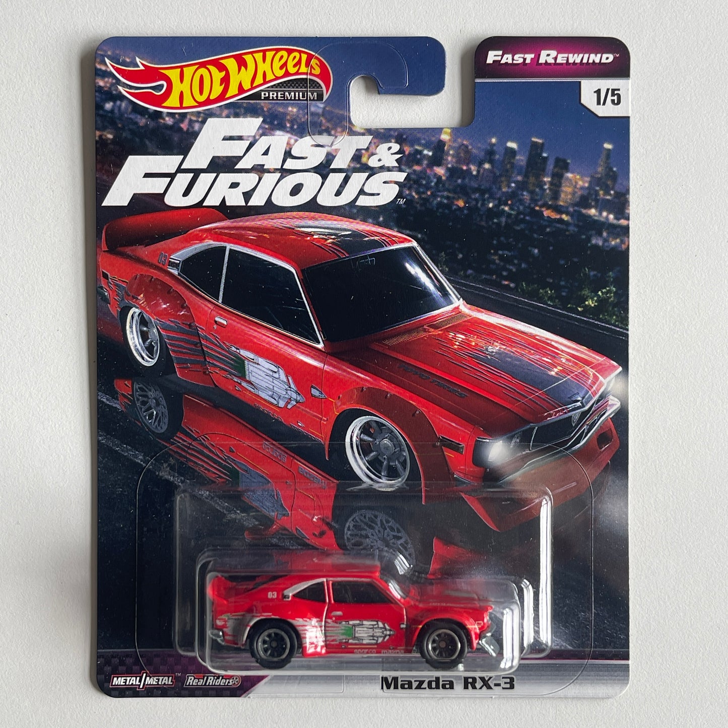 Hot Wheels 2019 Fast & Furious Fast Rewind Set Of 5 Cars Box (Opened)