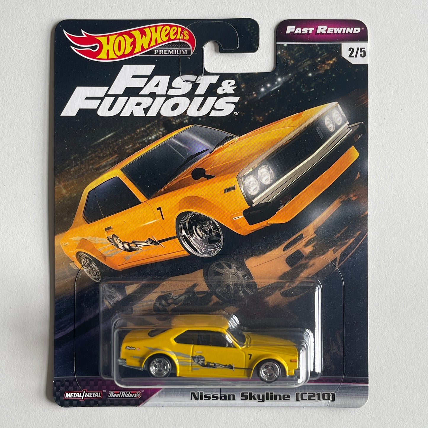 Hot Wheels 2019 Fast & Furious Fast Rewind Set Of 5 Cars Box (Opened)