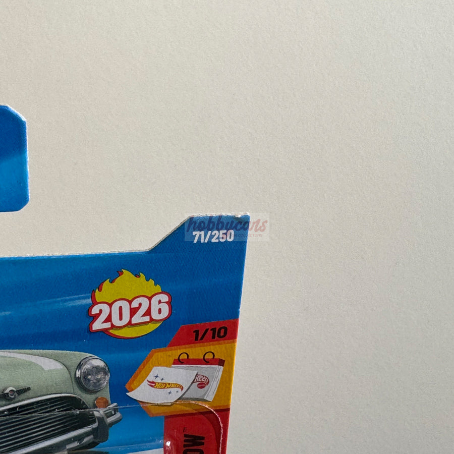 Hot Wheels Austin Mini Cooper S (Green) Short Card (Damaged) Then And Now 71/250