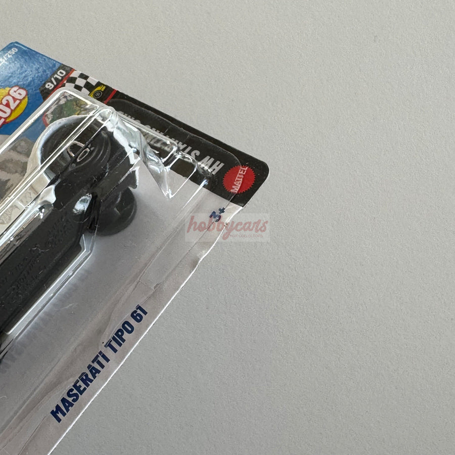 Hot Wheels Maserati Tipo 61 (White) Short Card (Damaged) HW Starting Grid 123/250