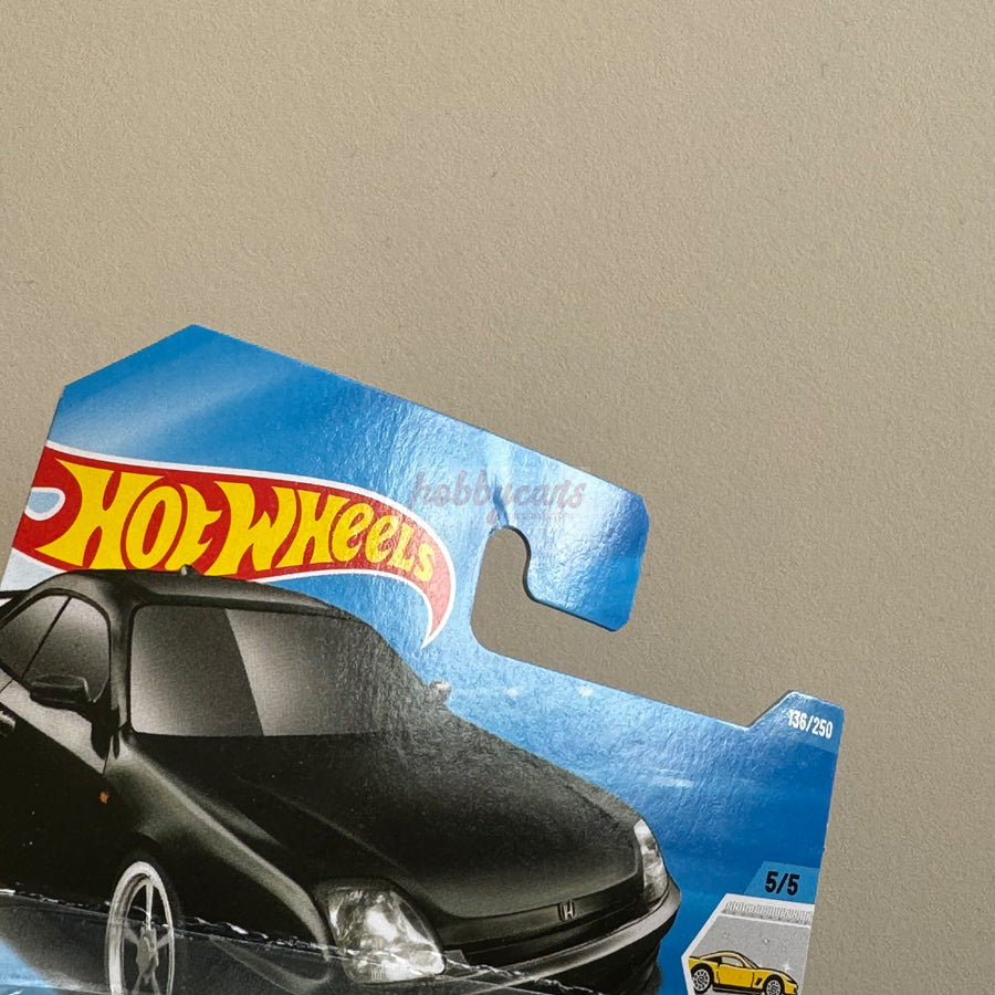 Hot Wheels '98 Honda Prelude (Black) Short Card (Damaged) Factory Fresh 136/250
