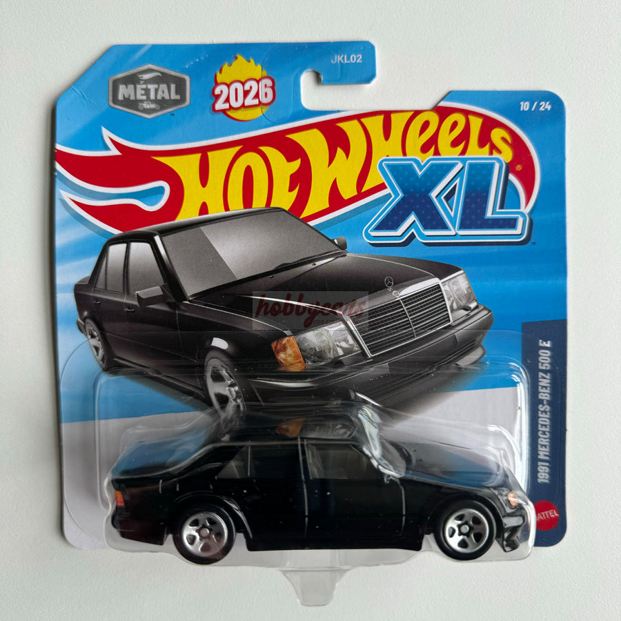 Hot Wheels XL 1991 Mercedes-Benz 500 E (Black) (Damaged)