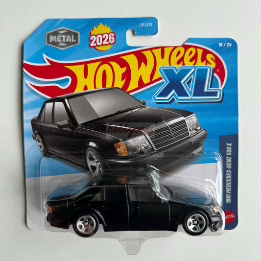 Hot Wheels XL 1991 Mercedes-Benz 500 E (Black) (Damaged)
