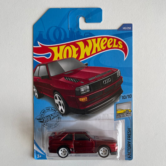 Hot Wheels STH '84 Audi Sport Quattro (Red) Long Card (Damaged) Factory Fresh 145/250 Super Treasure Hunt