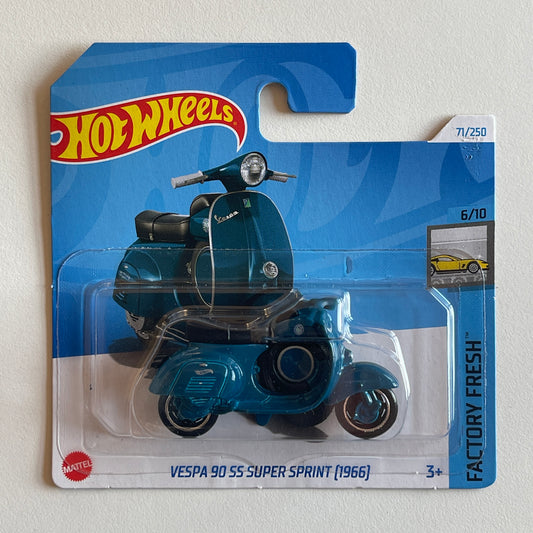 Hot Wheels Vespa 90 SS Super Sprint (1966) (Green) Short Card Factory Fresh 71/250