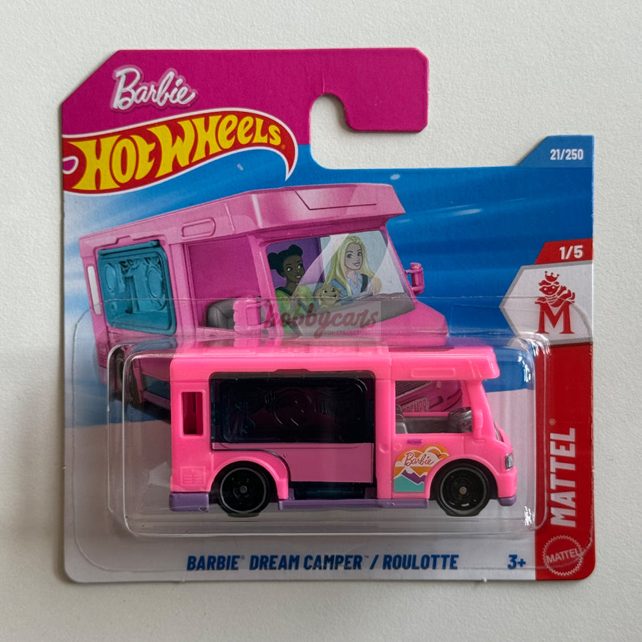 Hot Wheels Barbie Dream Camper (Pink) Short Card (Damaged) Mattel 21/250