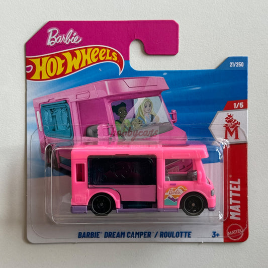 Hot Wheels Barbie Dream Camper (Pink) Short Card (Damaged) Mattel 21/250