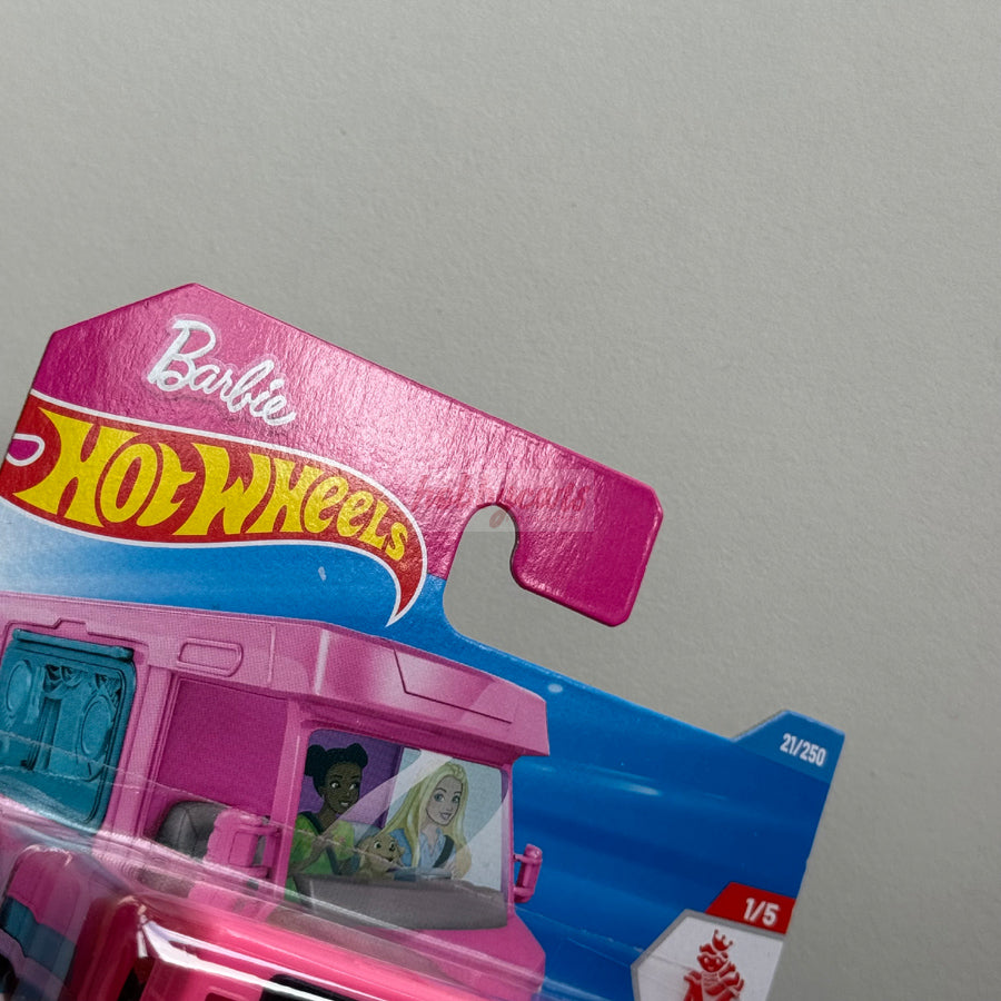 Hot Wheels Barbie Dream Camper (Pink) Short Card (Damaged) Mattel 21/250