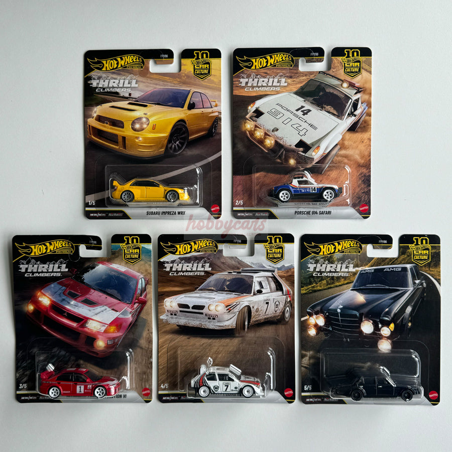 Hot Wheels [2026 Thrill Climbers] Set of 5 Cars