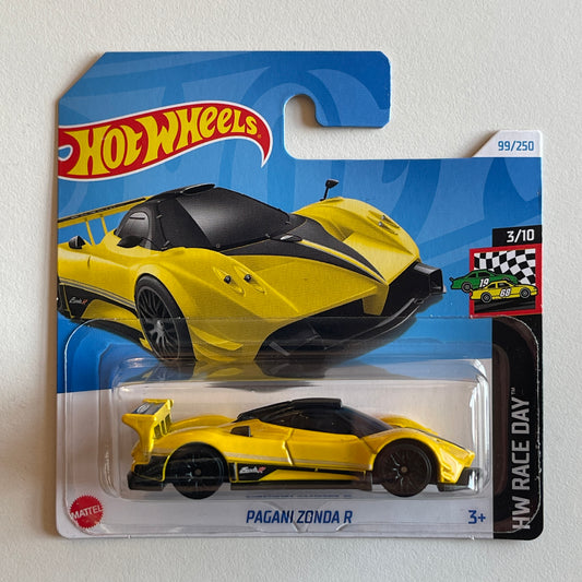 Hot Wheels Pagani Zonda R (Yellow) Short Card HW Race Day 99/250