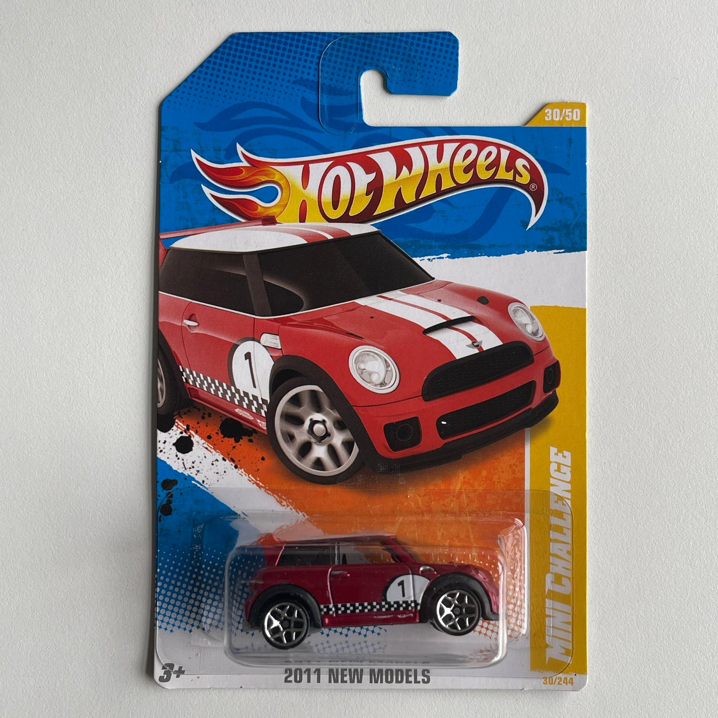 Hot Wheels Mini Challenge (Red) Long Card (Damaged) 2011 New Models 30/244