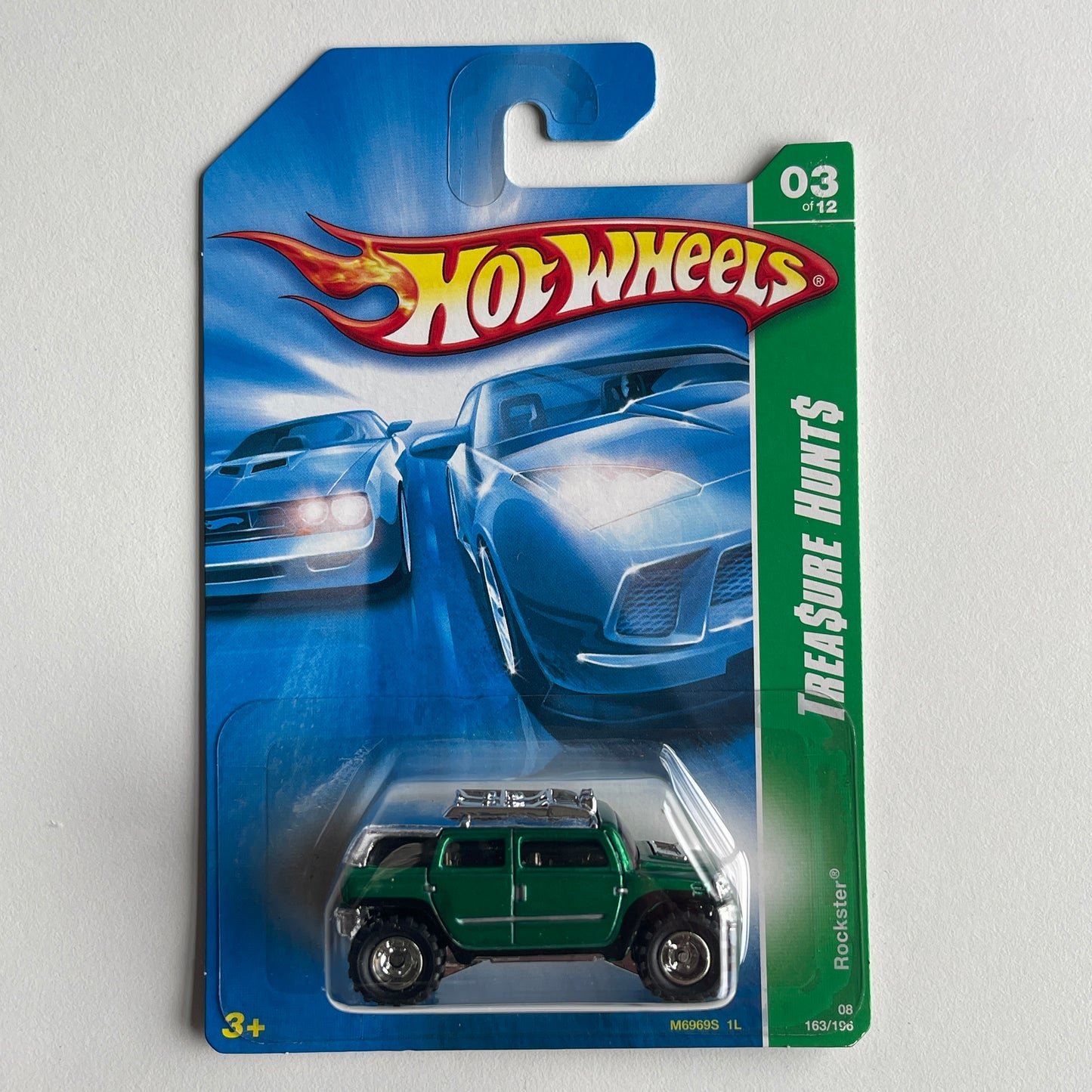 Hot Wheels STH Rockster (Green) Long Card Treasure Hunts 163/196 Super Treasure Hunt