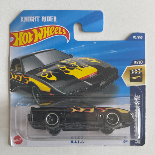 Hot Wheels K.I.T.T. (Black) Short Card (Damaged) HW Screen Time 83/250