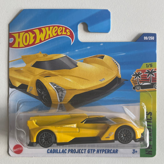 Hot Wheels Cadillac Project GTP Hypercar (Yellow) Short Card HW Exotics 99/250