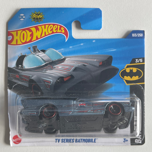 Hot Wheels Batman TV Series Batmobile (Grey) Short Card (Damaged) Batman 103/250