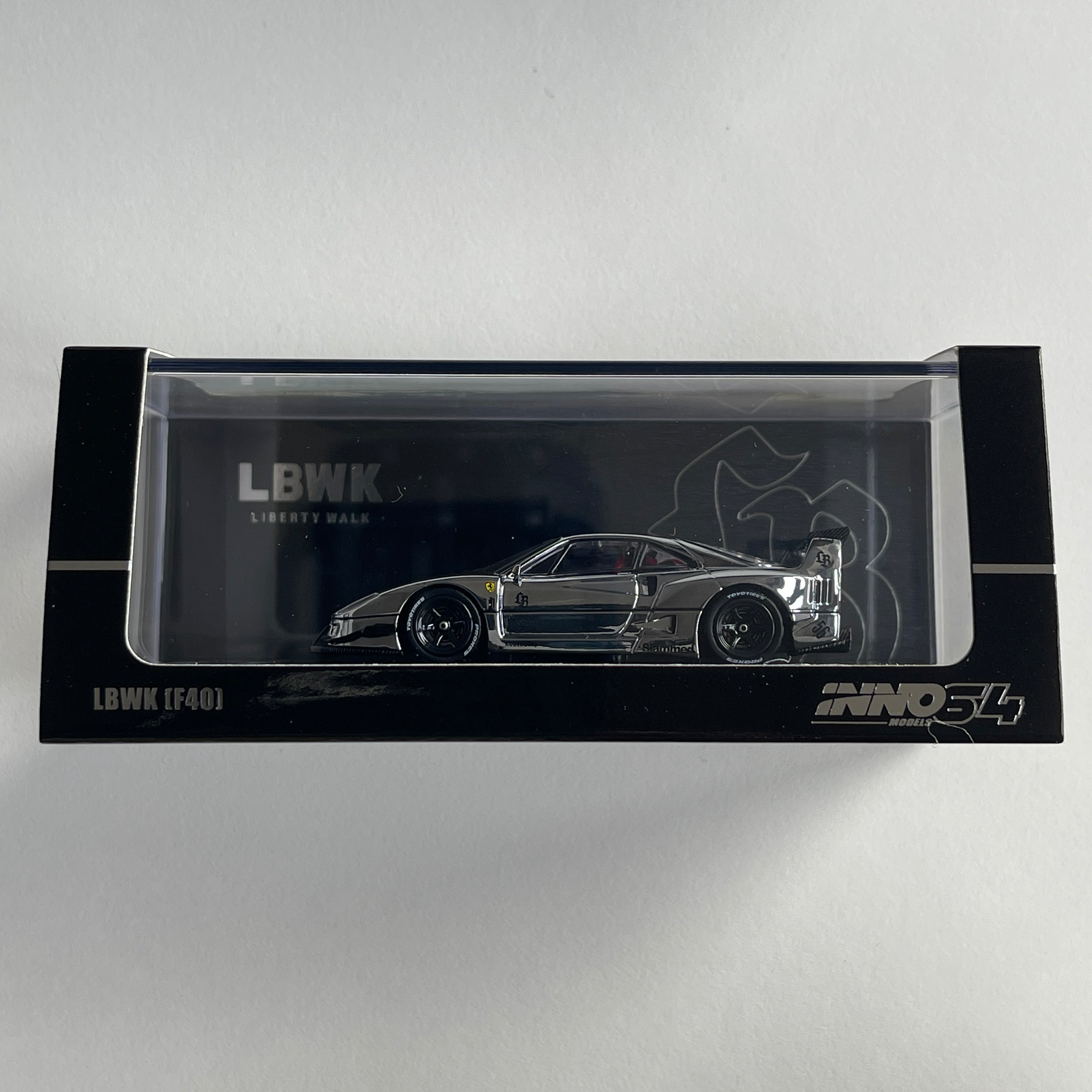 Inno64 LBWK F40 Silver Chrome (Sealed Box) – Hobby Cars