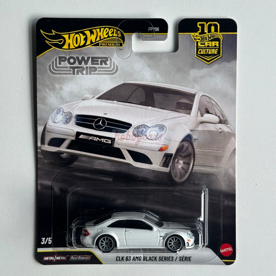 Hot Wheels [2026 Power Trip] 2008 Mercedes-Benz CLK 63 AMG Black Series (Damaged)