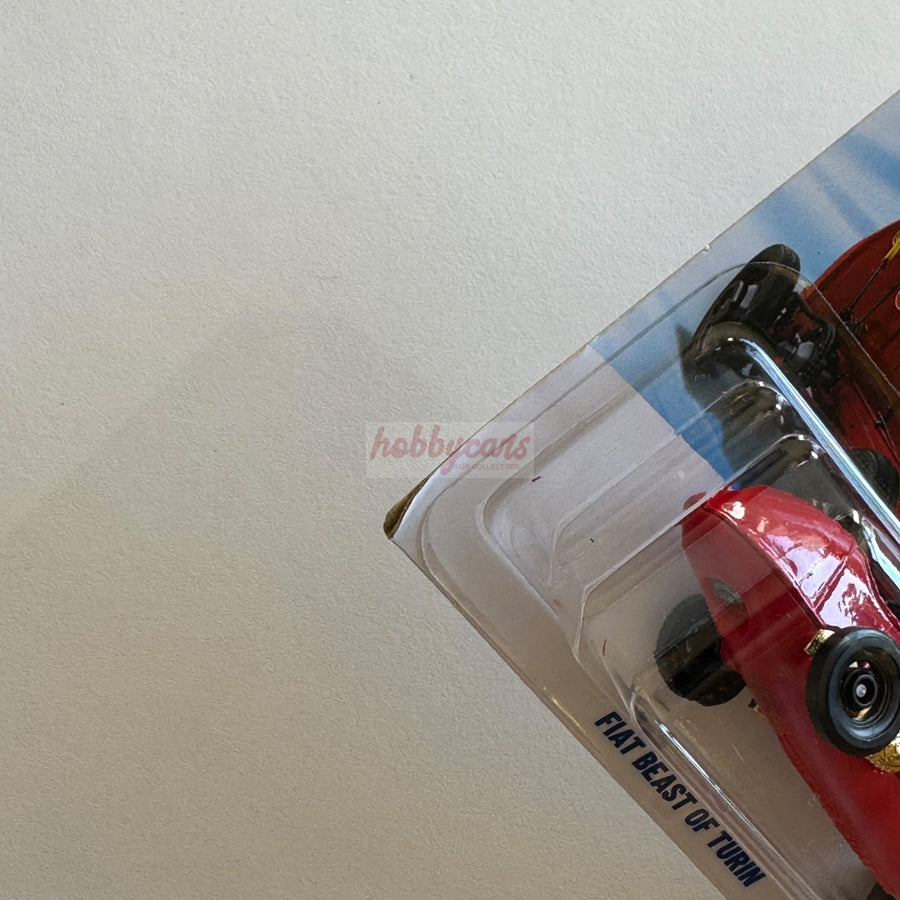 Hot Wheels Fiat Beast Of Turin (Red) Short Card (Damaged) Drop Tops 131/250