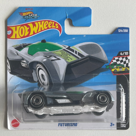 Hot Wheels Futurismo (Grey) Short Card (Damaged) HW Race Day 124/250